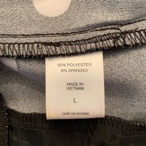 New York &Company 7th Ave Design Studio Polka Dotted, wide legged pants.